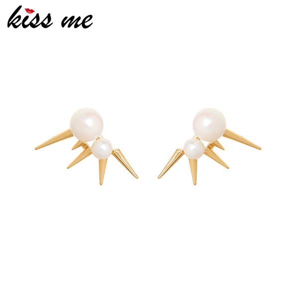 kissme 2020 new punk style stud earrings for women black gold color alloy rivet acrylic pearl earrings fashion jewelry wholesale, Golden;silver
kissme 2020 new punk style stud earrings for women black gold color alloy rivet acrylic pearl earrings fashion jewelry wholesale, Golden;silver