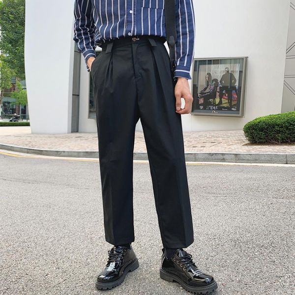 2020 spring and summer new youth popular solid color small trousers fashion casual vertical sense straight pants black / grey, White;black
2020 spring and summer new youth popular solid color small trousers fashion casual vertical sense straight pants black / grey, White;black