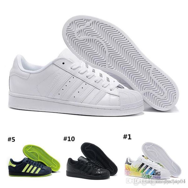 with box superstar original white hologram iridescent junior gold superstars sneakers originals super star women men sport running shoes, Black
with box superstar original white hologram iridescent junior gold superstars sneakers originals super star women men sport running shoes, Black