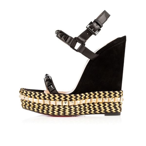 2020 popular cataclou 120mm studded ladies espadrille wedge gladiator sandals red bottom shoes for women women high heels comfortable, Black
2020 popular cataclou 120mm studded ladies espadrille wedge gladiator sandals red bottom shoes for women women high heels comfortable, Black