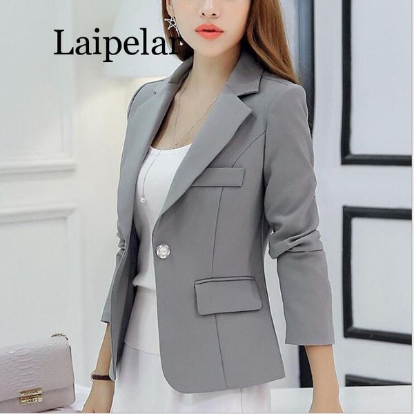 2019new womens jackets and coats slim fit women formal jackets office work notched ladies coat feminino, Black;brown
2019new womens jackets and coats slim fit women formal jackets office work notched ladies coat feminino, Black;brown