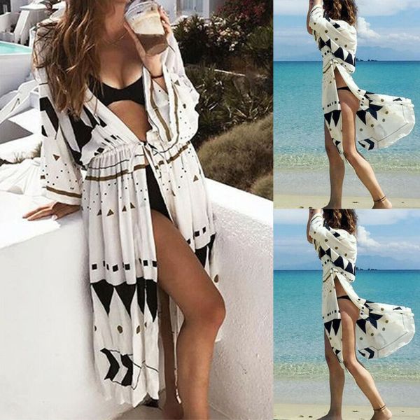 summer new women boho geometric bikini cover ups cardigan beach blouse lady chiffon beachwear loose shawl kimono cover up kaftan, Blue;gray
summer new women boho geometric bikini cover ups cardigan beach blouse lady chiffon beachwear loose shawl kimono cover up kaftan, Blue;gray