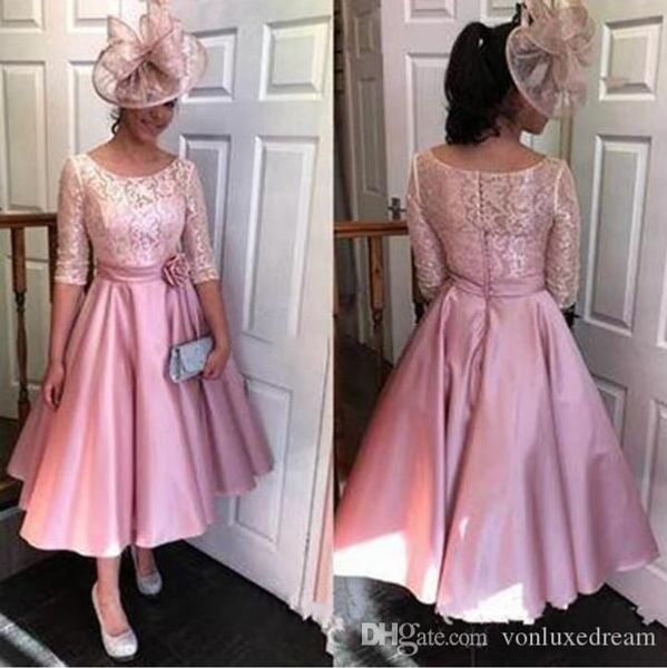 mother of the bride dresses a-line with half sleeves lace tea length short evening gowns formal fashion wedding guest dress, Black;red
mother of the bride dresses a-line with half sleeves lace tea length short evening gowns formal fashion wedding guest dress, Black;red