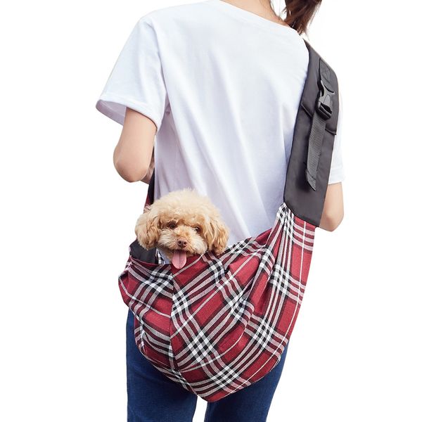 pet sling carrier for small dogs or cats, hands-puppy tote bag with adjustable strap & pocket
pet sling carrier for small dogs or cats, hands-puppy tote bag with adjustable strap & pocket