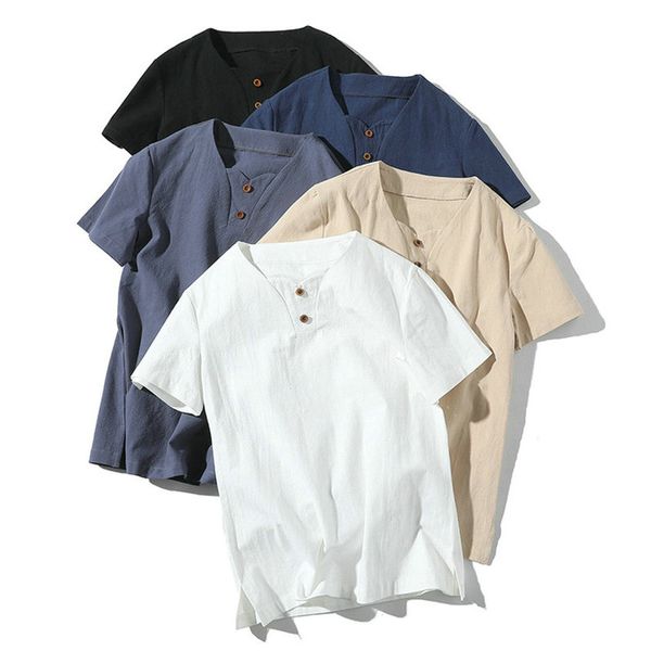 

new harajuku men casual cotton linen t-shirts 2019 mens chinese style streetwear fashions white male tshirt summer oversize, White;black