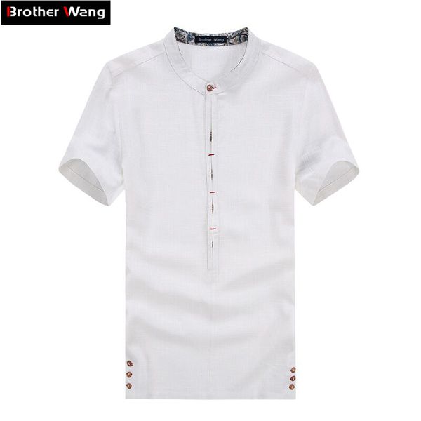 men's casual shirts chinese style linen shirt 2021 summer collar short-sleeved solid color male brand white 4xl 5xl, White;black
men's casual shirts chinese style linen shirt 2021 summer collar short-sleeved solid color male brand white 4xl 5xl, White;black