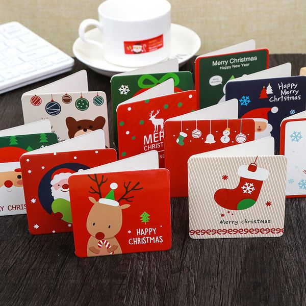 144 pcs/lot christmas greeting card kids mini xmas blessing greeting cards envelope new year postcard gift decoration supplies
144 pcs/lot christmas greeting card kids mini xmas blessing greeting cards envelope new year postcard gift decoration supplies