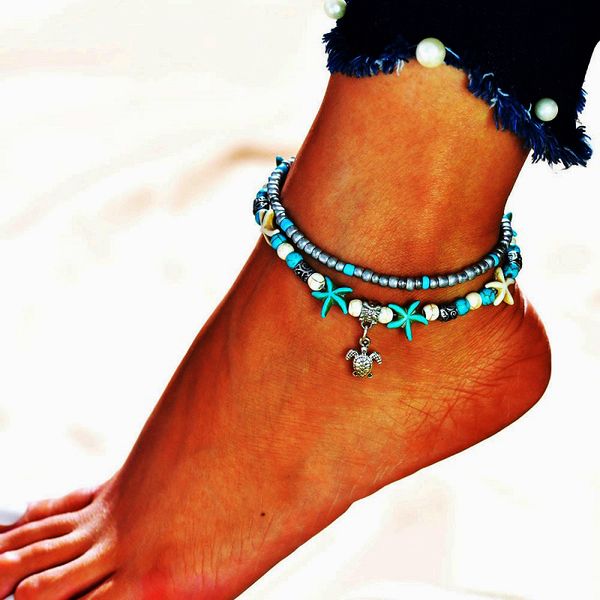 yal anklets fashion bohemian ankle bracelet shell for women jewelry multi layer boho beads starfish ankle bracelet leg chain, Red;blue
yal anklets fashion bohemian ankle bracelet shell for women jewelry multi layer boho beads starfish ankle bracelet leg chain, Red;blue