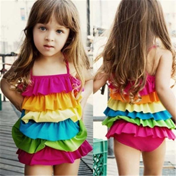 2020 fashion summer new baby girl swimsuit swimming jumpsuit rainbow layers sling sleeveless adjustable thin strap beachwear
2020 fashion summer new baby girl swimsuit swimming jumpsuit rainbow layers sling sleeveless adjustable thin strap beachwear