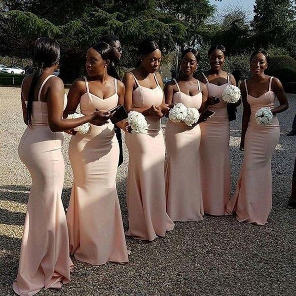 new arrival south african backless bridesmaid dresses plus size for summer weddings mermaid spaghetti straps maid of honor gowns, White;pink
new arrival south african backless bridesmaid dresses plus size for summer weddings mermaid spaghetti straps maid of honor gowns, White;pink
