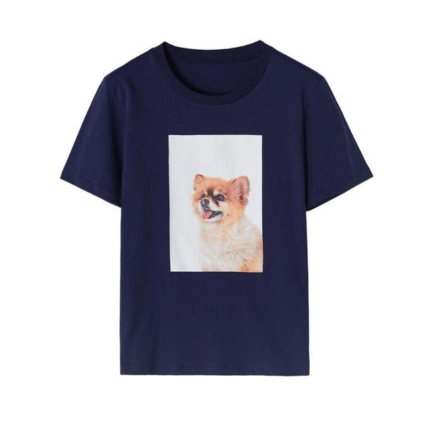 women t-shirt 2020 spring new women's puppy print short sleeve cotton t-shirt, White
women t-shirt 2020 spring new women's puppy print short sleeve cotton t-shirt, White