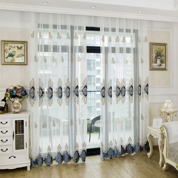 european light modern style flocked embroidery apartment villa living room bedroom matching window screen curtains
european light modern style flocked embroidery apartment villa living room bedroom matching window screen curtains