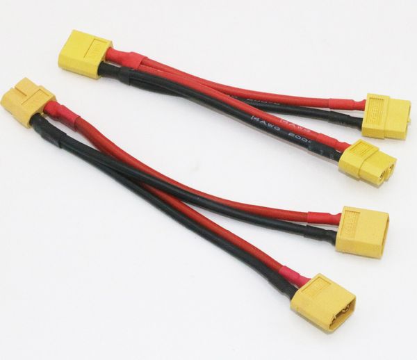 1pcs xt60 parallel battery connector cable dual extension y splitter silicone wire
1pcs xt60 parallel battery connector cable dual extension y splitter silicone wire