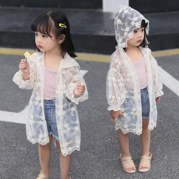 2019 summer girls jackets lace floral sun protection coat thin breathable air conditioning kid hoodie coats children clothes, Blue;gray
2019 summer girls jackets lace floral sun protection coat thin breathable air conditioning kid hoodie coats children clothes, Blue;gray