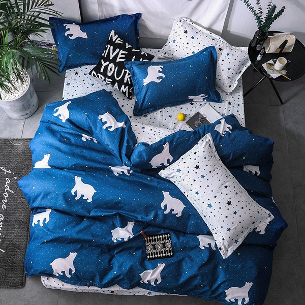 blue star polar bear style bedding sets flat sheet duvet cover set pillowcase,king twin full size 100% polyester,not quilt
blue star polar bear style bedding sets flat sheet duvet cover set pillowcase,king twin full size 100% polyester,not quilt