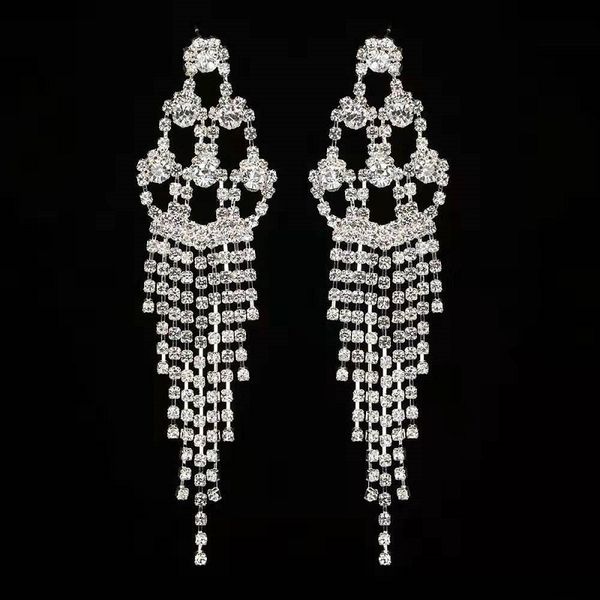 iced out tassel bridal wedding dangle earrings for women luxury designer flowers bling diamond danling earring engagement jewelry love gift, Silver
iced out tassel bridal wedding dangle earrings for women luxury designer flowers bling diamond danling earring engagement jewelry love gift, Silver