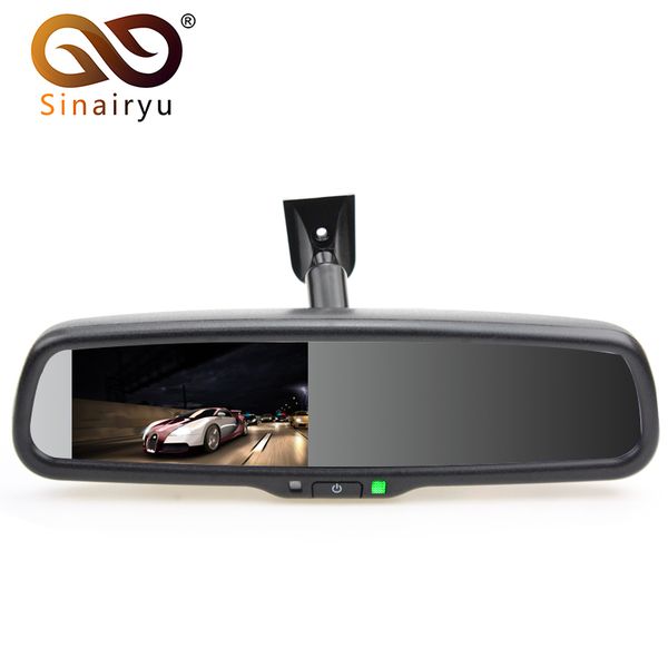 sinairyu 4.3" tft lcd car windscreen interior mirrors rearview mirror monitor with original bracket for kia vw
sinairyu 4.3" tft lcd car windscreen interior mirrors rearview mirror monitor with original bracket for kia vw