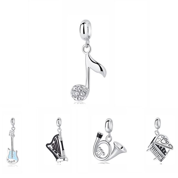 100% 925 sterling silver charm bead love music bass guitar piano pendant charms fit pandora bracelets necklace women diy jewelry
100% 925 sterling silver charm bead love music bass guitar piano pendant charms fit pandora bracelets necklace women diy jewelry