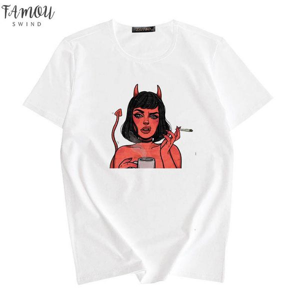 angel protect me from my devil print tshirt harajuku cartoon print shirt ladies fashion tshirt jersey chemise dropshipping, White
angel protect me from my devil print tshirt harajuku cartoon print shirt ladies fashion tshirt jersey chemise dropshipping, White