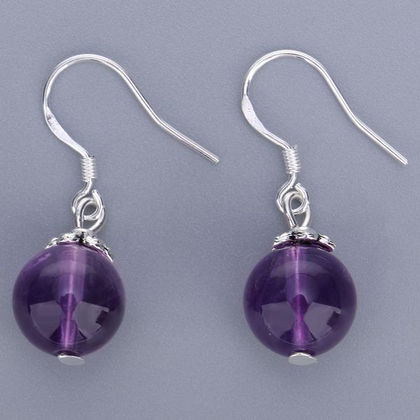 1 pair earring natural amethyst eardrop earrings - perfect for girlfriend, wife, sister, daughter or mom, Golden
1 pair earring natural amethyst eardrop earrings - perfect for girlfriend, wife, sister, daughter or mom, Golden