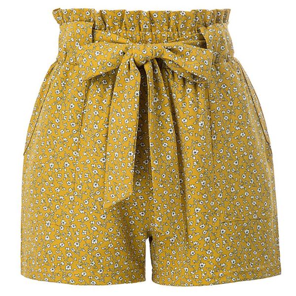 karin shorts women's clothes pattern elastic waist belt decorated vibrant pattern elegant holiday fashion casual shorts, White;black
karin shorts women's clothes pattern elastic waist belt decorated vibrant pattern elegant holiday fashion casual shorts, White;black