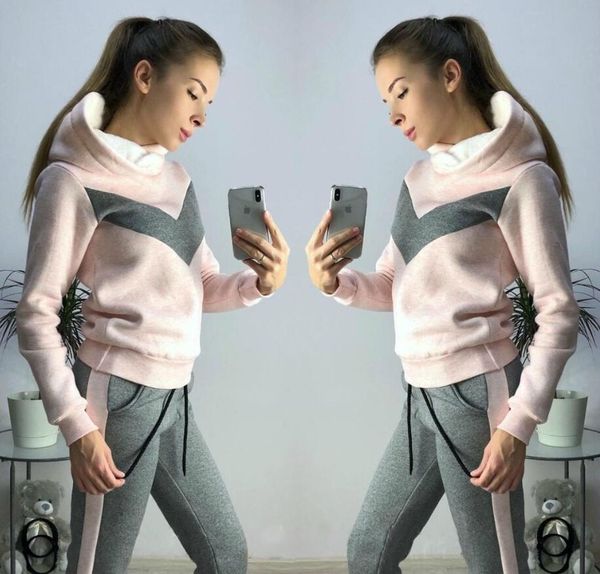 autumn winter two-piece tracksuit jogging suits for women sport suits cardigan hooded running sets sweatshirts jackes and pants, White
autumn winter two-piece tracksuit jogging suits for women sport suits cardigan hooded running sets sweatshirts jackes and pants, White