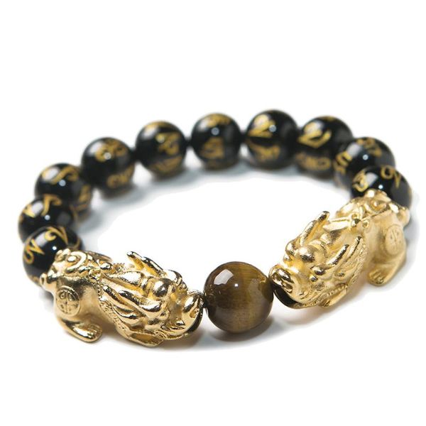 12mm genuine six word natural obsidian bracelet woman men stretch crystal round bead bracelet drop shipping, Golden;silver
12mm genuine six word natural obsidian bracelet woman men stretch crystal round bead bracelet drop shipping, Golden;silver
