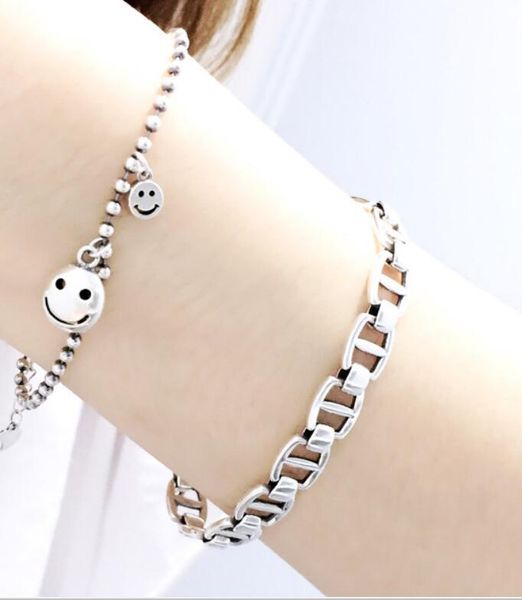 fashion-sterling silver bracelet luxury jewelry simple bracelet with smile for women /girls new fashion of ship, Black
fashion-sterling silver bracelet luxury jewelry simple bracelet with smile for women /girls new fashion of ship, Black