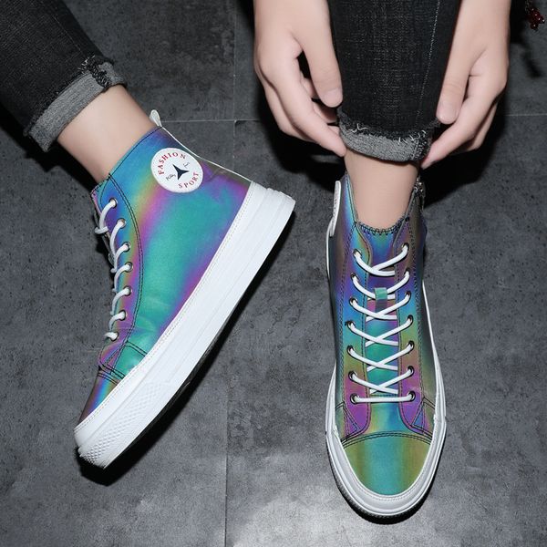 summer spring fashion new canvas chameleon reflective sneakers outdoor students casual shoes tenis masculino adulto sneakers, Black
summer spring fashion new canvas chameleon reflective sneakers outdoor students casual shoes tenis masculino adulto sneakers, Black