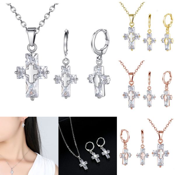 cross zircon wedding engagement jewelry set for women personality concise jewelry paper set natural gem popular fashion style birthday party, Silver
cross zircon wedding engagement jewelry set for women personality concise jewelry paper set natural gem popular fashion style birthday party, Silver