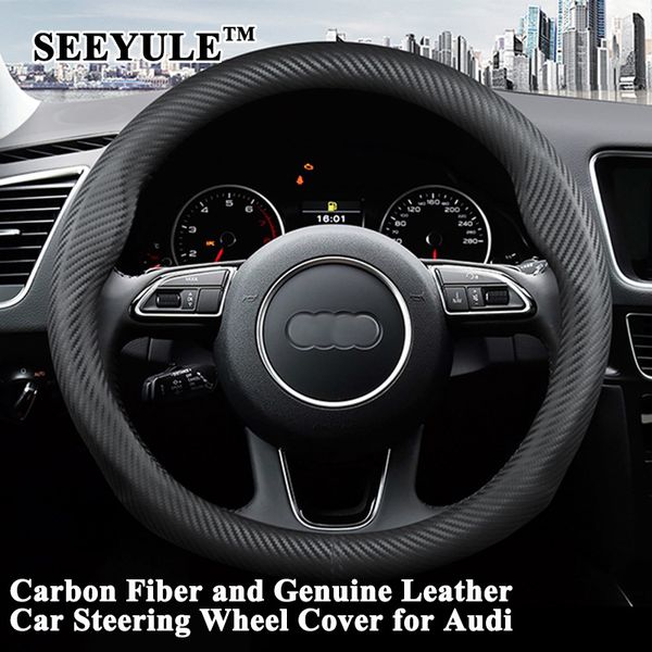 1pc seeyule fashion carbon fiber leather car steering wheel cover protector sporty styling for a4 a5 a6 q3 q5 3 s3 6 s6
1pc seeyule fashion carbon fiber leather car steering wheel cover protector sporty styling for a4 a5 a6 q3 q5 3 s3 6 s6