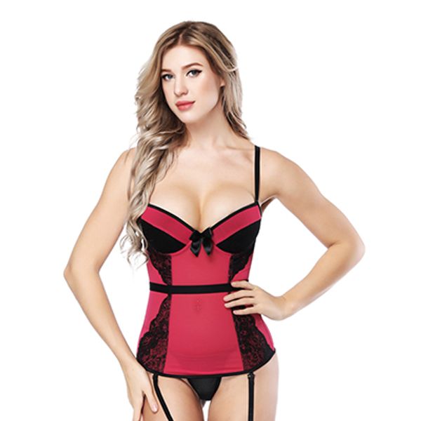 bustier lace bodysuit steampunk women sling slimming girdle set perspective clothing lingerie female thong corselet, Black;white
bustier lace bodysuit steampunk women sling slimming girdle set perspective clothing lingerie female thong corselet, Black;white