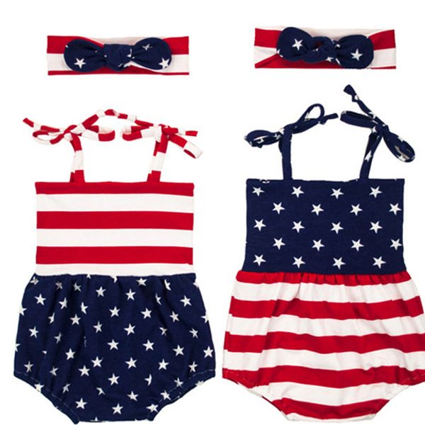 baby girl sling rompers kids stars striped sleeveless rompers american flag independence national day usa 4th july with headband, Blue
baby girl sling rompers kids stars striped sleeveless rompers american flag independence national day usa 4th july with headband, Blue