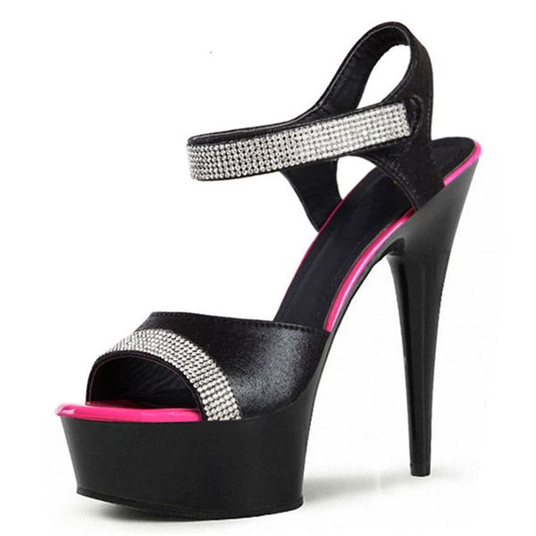 professionally exotic dancer wedding 13cm-18cm high-heeled woman's shoe peep toe ankle platform buckle-strap sandal waterproof, Black
professionally exotic dancer wedding 13cm-18cm high-heeled woman's shoe peep toe ankle platform buckle-strap sandal waterproof, Black