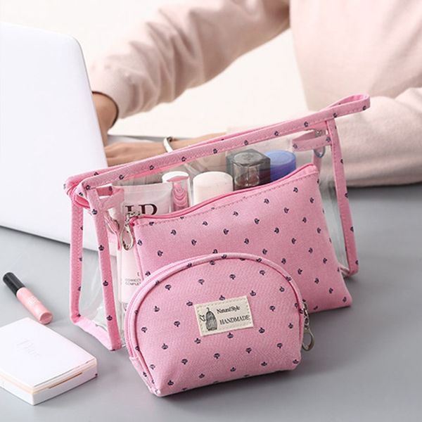3pcs set casual cosmetic bag pvc leather zipper make up transparent travel makeup case organizer storage pouch
3pcs set casual cosmetic bag pvc leather zipper make up transparent travel makeup case organizer storage pouch