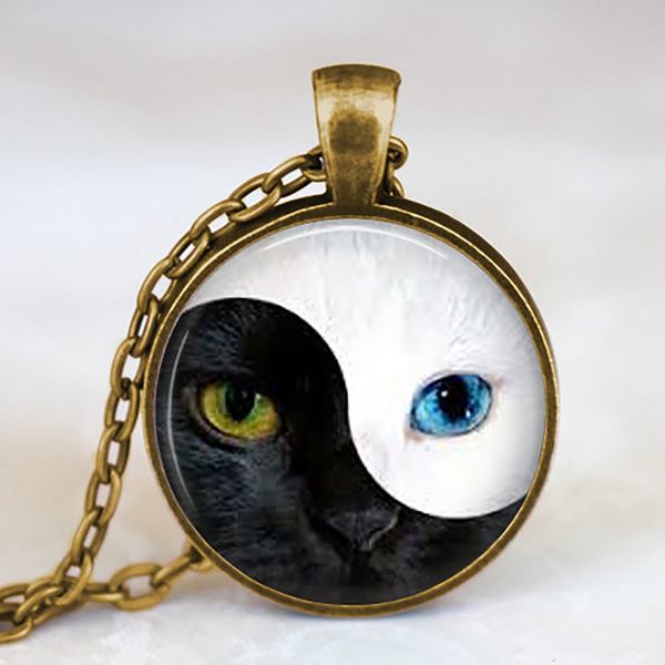 black and white art tai chi glass cabochon pendant yin yang jewelry fashion metal statement necklace for men women birthday gift, Silver
black and white art tai chi glass cabochon pendant yin yang jewelry fashion metal statement necklace for men women birthday gift, Silver