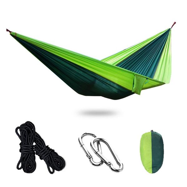 270*140 portable camping parachute hammock lightweight single hammock for hiking travel camping garden include straps carabiners
270*140 portable camping parachute hammock lightweight single hammock for hiking travel camping garden include straps carabiners