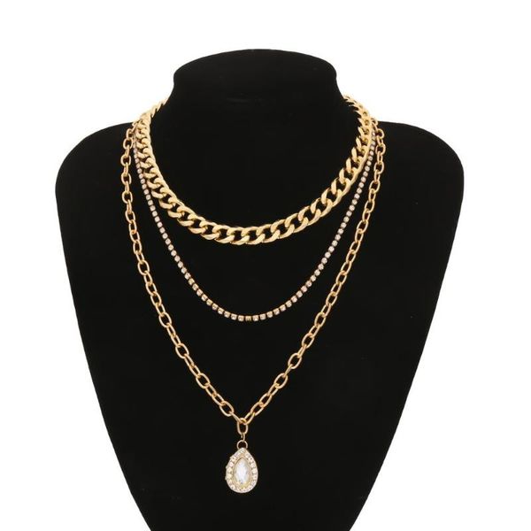 new vintage water drop crystal pendant choker necklace for women punk rhinestone snake chunky chain necklace jewelry gifts, Silver
new vintage water drop crystal pendant choker necklace for women punk rhinestone snake chunky chain necklace jewelry gifts, Silver