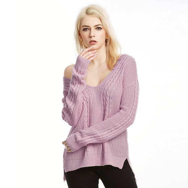 women knitted sweater 2019 autumn winter casual long sleeve v-neck plus size pullovers and sweaters elegant loose female jumper, White;black
women knitted sweater 2019 autumn winter casual long sleeve v-neck plus size pullovers and sweaters elegant loose female jumper, White;black