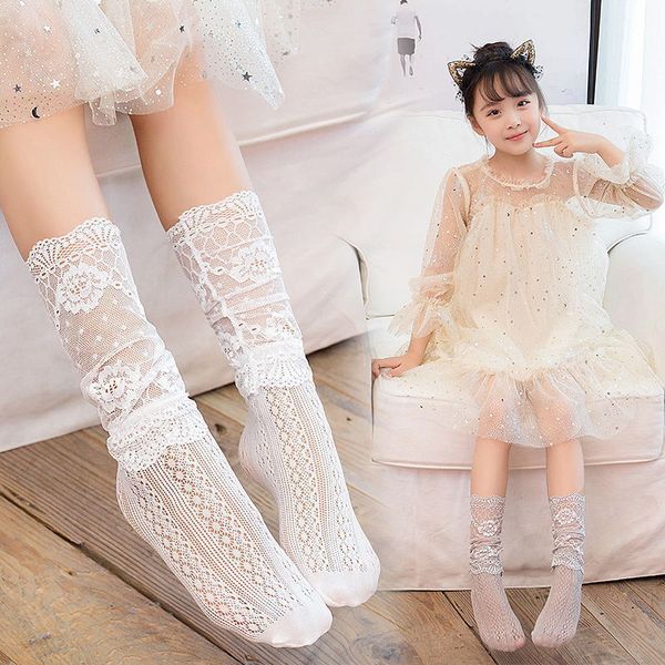 new girls' korean-style stockings lace cutout fishnet socks children's bunching socks, Pink;yellow
new girls' korean-style stockings lace cutout fishnet socks children's bunching socks, Pink;yellow