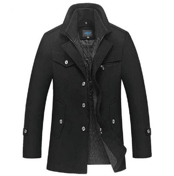 new winter wool coat men slim fit fashion jackets mens casual warm outerwear jacket overcoat pea coat plus size xxxl 4xl, Black
new winter wool coat men slim fit fashion jackets mens casual warm outerwear jacket overcoat pea coat plus size xxxl 4xl, Black