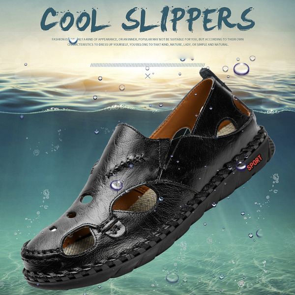 new men shoes pu leather men sandals summer beach sport shoes male fashion outdoor sneakers soft beach slippers slip-on sandals
new men shoes pu leather men sandals summer beach sport shoes male fashion outdoor sneakers soft beach slippers slip-on sandals