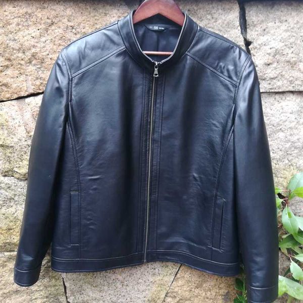 new 2019 genuine leather jacket men classical brand male sheep leather jackets autumn winter windbreak real coat, Black
new 2019 genuine leather jacket men classical brand male sheep leather jackets autumn winter windbreak real coat, Black