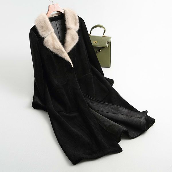 coat quality wool superior women clothes winter 100% wool jacket real fur coat vintage collar manteau femme hiver, Black
coat quality wool superior women clothes winter 100% wool jacket real fur coat vintage collar manteau femme hiver, Black