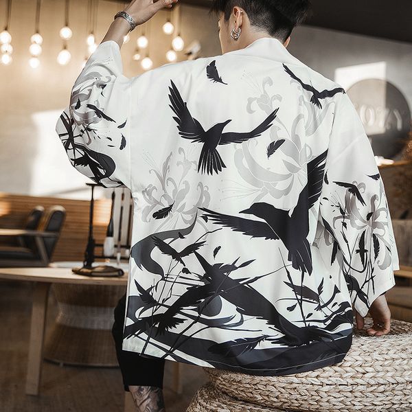 summer men samurai streetwear китайский стиль блуза свободный мужчина хаори кардиган одежда традиционная солнцезащитный повседневная рубашка, Red
summer men samurai streetwear китайский стиль блуза свободный мужчина хаори кардиган одежда традиционная солнцезащитный повседневная рубашка, Red