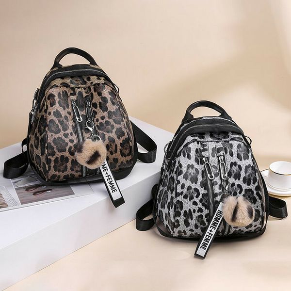new women's fashion backpack personality leopard print pu leather waterproof college wind shoulder bag
new women's fashion backpack personality leopard print pu leather waterproof college wind shoulder bag