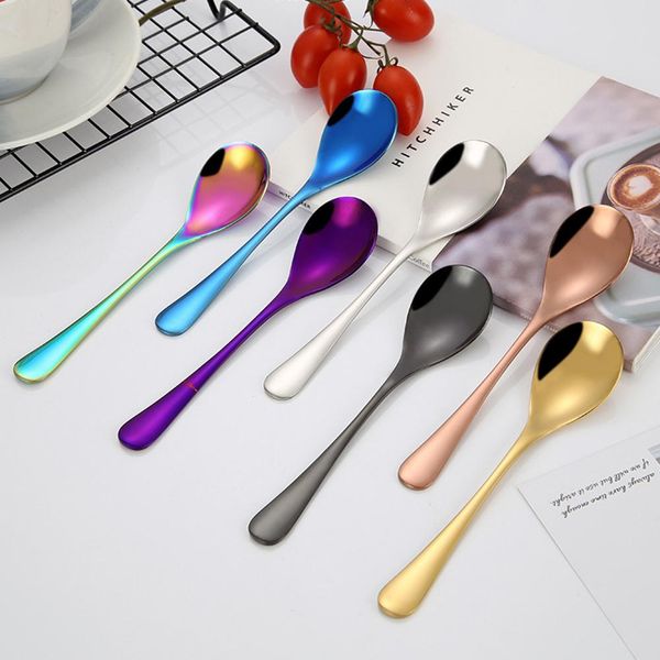 new 1pc portable kitchencolor stainless steel coffee tea cream cocktail stirring spoon cutlery soup spoons kitchen accessories
new 1pc portable kitchencolor stainless steel coffee tea cream cocktail stirring spoon cutlery soup spoons kitchen accessories