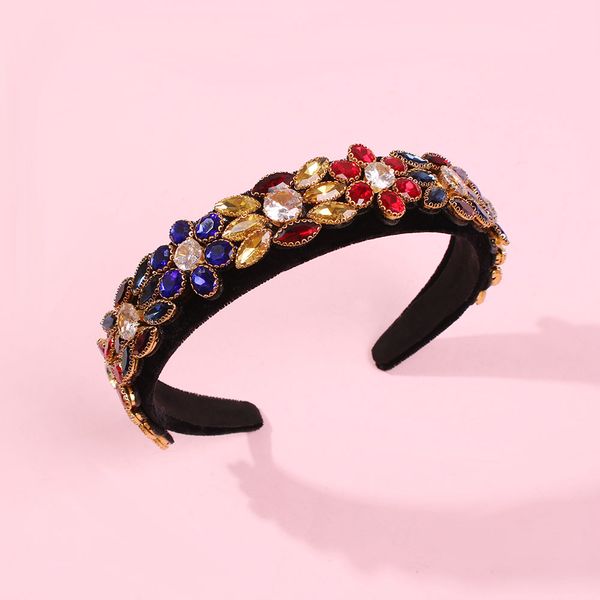 hair accessories hoop european and american baroque cross-border fashion glass drilling heavy craft flower series texture hair ornaments, Black;brown
hair accessories hoop european and american baroque cross-border fashion glass drilling heavy craft flower series texture hair ornaments, Black;brown