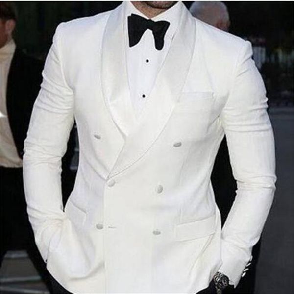 custom made white double breasted terno groom tuxedos groomsmen mens wedding suits groom prom blazer( jacket+black pant+tie, White;black
custom made white double breasted terno groom tuxedos groomsmen mens wedding suits groom prom blazer( jacket+black pant+tie, White;black