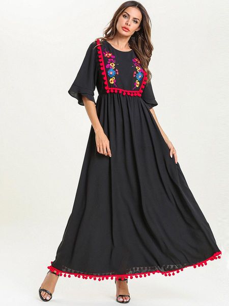 plus size dress 4xl 3xl 2xl xl women's plus size clothes fringed embroidered dress for ladies muslim robe dress black, Black;gray
plus size dress 4xl 3xl 2xl xl women's plus size clothes fringed embroidered dress for ladies muslim robe dress black, Black;gray